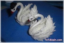 jak zrobić łabędzia na tort