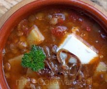 Rozgrzewająca zupa z pieczonej papryki