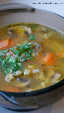 krupnik z pieczarkami