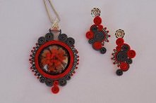 Komplet zawieszka i kolczyk...