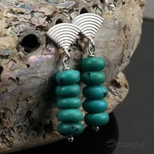 kolczyki z turkusami
