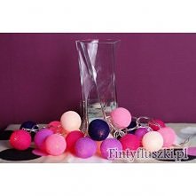 WALENTYNKOWA GIRLANDA COTTON BALL STRING LIGHTS