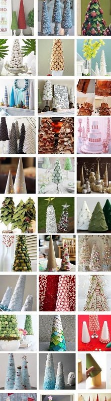 własnoręcznie robione choinki