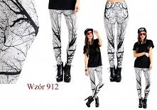 legginsy printy drzewo