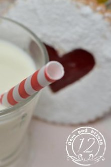 ciasteczko z sercem i szkla...