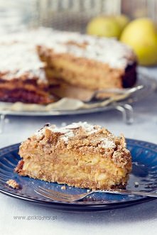 szarlotka sypana, razowa