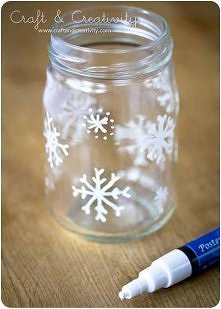 Proste, a efektowne ;)Wystarczy słoik i marker do szkła i porcelany :)