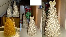 Choinki z makaronu ; )