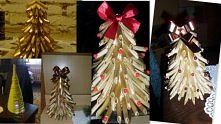 Choinki z makaronu :)