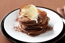 Double choc pancakes