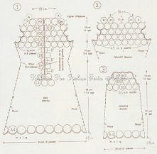 piękna sukienka - schemat