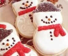 Ciasteczka - bałwanki