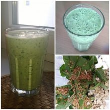 Zimowy koktajl ze szpinakiem