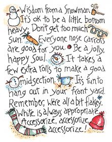 mądrości bałwana:)