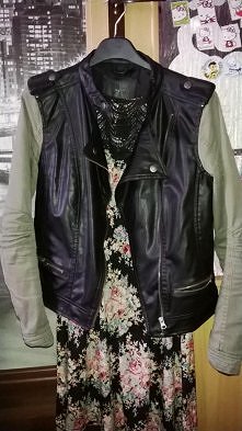 mam do sprzedania kurteczke skurzano-materiałową, była nakładana tylko 1 raz