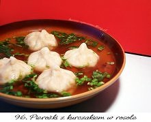 Orientalny rosół z pierożkami