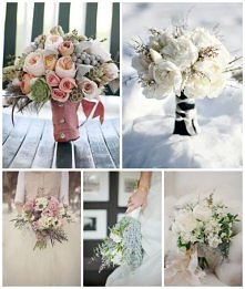 Zimowe bukiety ślubne