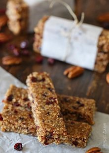 Morning Maple Cranberry Pecan Oat Bars