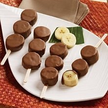 Bananowo-czekoladowe szaszłyki