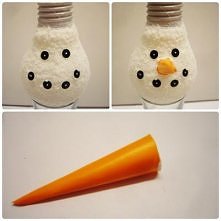Bałwanek z żarówki