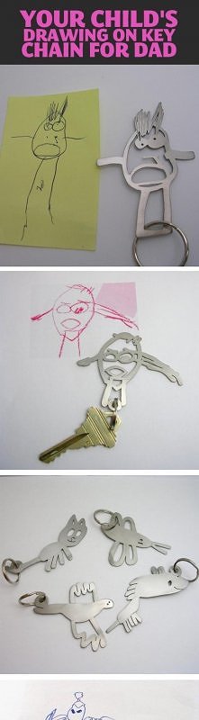 były już maskotki, teraz czas na breloczki na podstawie dziecięcych rysunków