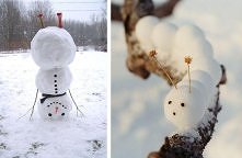 Kreatywne figury śniegowe:)