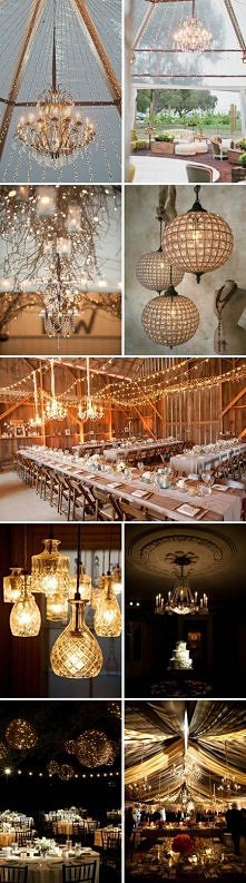 Ślubne dekoracje światłem.