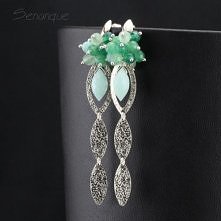 długie kolczyki w kolorze m...