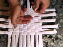 ▬► Плетение из газет квадратного дна Часть II / Basket making