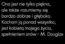 Michael Douglas o swojej żonie