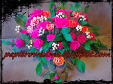 bukiet z bibuły:) moje wykonanie :)