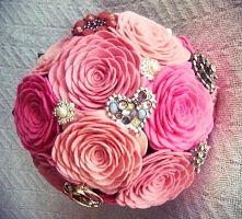 bukiet z filcu diy