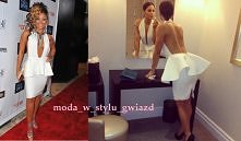 Biała seksowna sukienka mid...