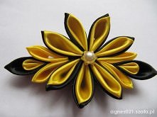 kwiaty z wstążki z linkiem ...