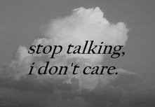 I don't care