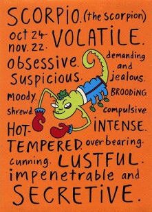 skorpion cechy negatywne