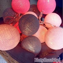 delikatne światło Delight - Cotton Ball String Lights