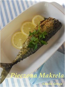 Pieczona makrela.
