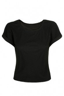 Czarny top z siateczki