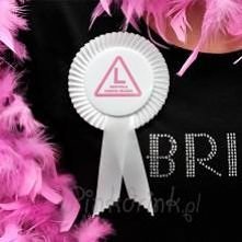 Kotylion na wieczór panieński dla przyszłej Panny Młodej - PinkDrink.pl