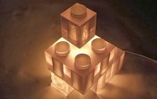 lampa inspirowana lego