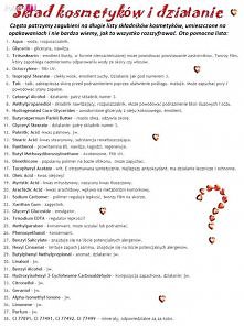 Kosmetyki i ich składniki ;-)