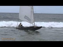 Catamarans stranding on a beach of Costa Brava