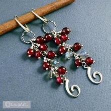 Porzeczkowo mi czyli moja tęsknota za latem, cudne kolczyki w Grupart.pl