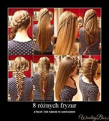 8 różnych fryzur