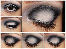Makijaż czerń i biel.