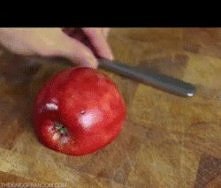 Ozdoba z jabłuszka do sałatki czy innej potrawy :)