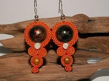 Kolczyki sutasz pomarańczow...