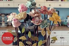 Kwiatki z tkaniny - zobacz ...