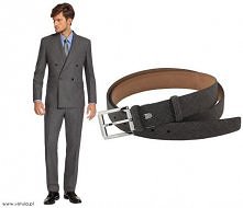 Klasyczny, szary pasek ze s...